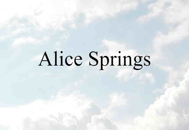 Alice Springs