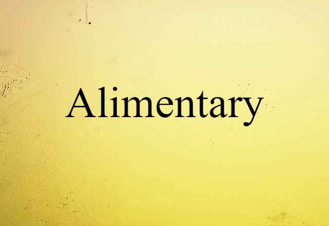 alimentary