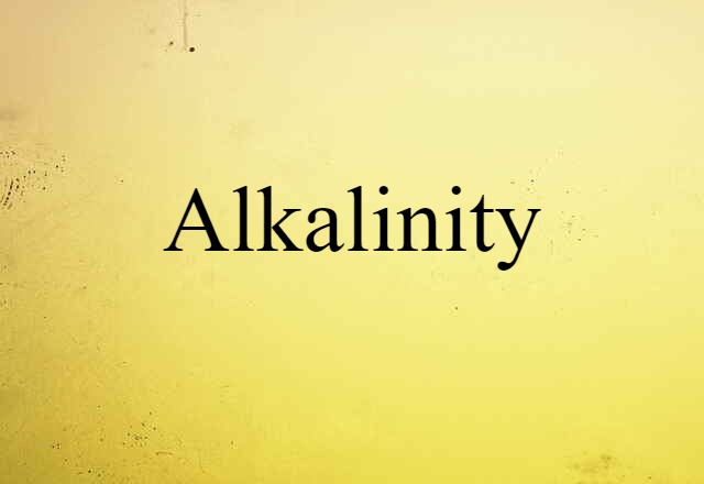 alkalinity