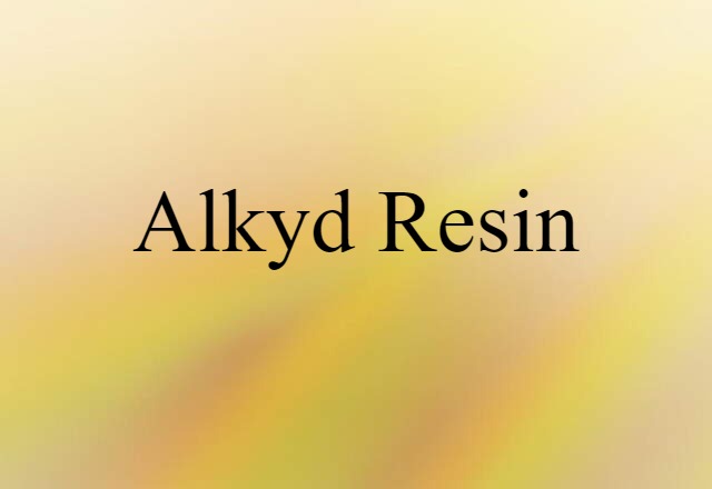 alkyd resin