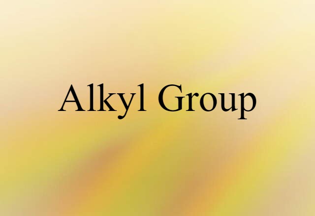 alkyl group