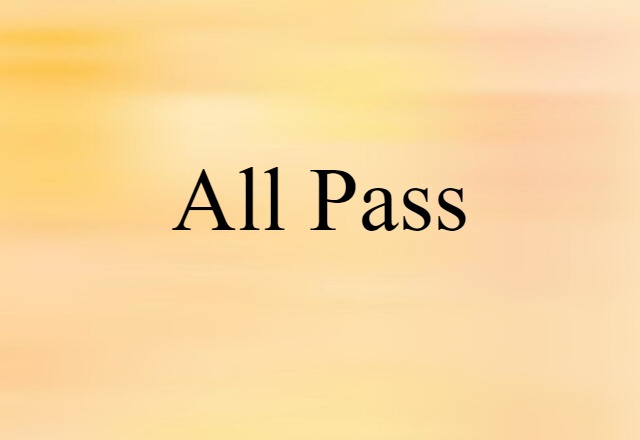 all pass