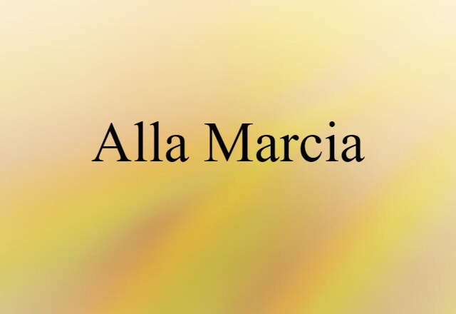 alla marcia