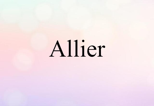 Allier (noun) Definition, Meaning & Examples