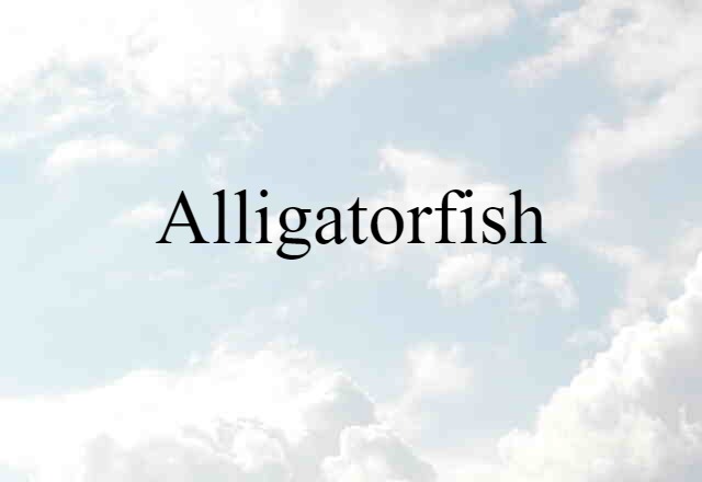 alligatorfish