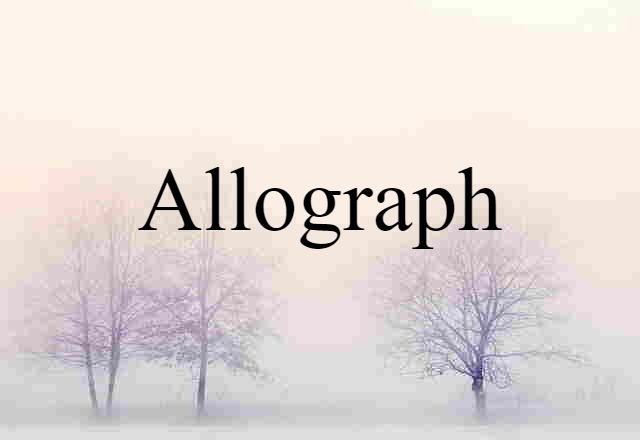 allograph