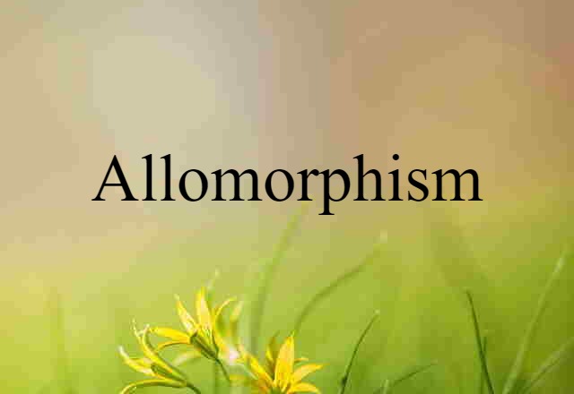 allomorphism