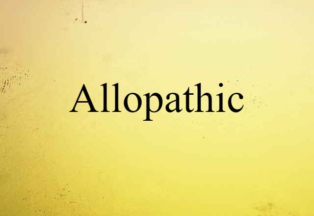 allopathic