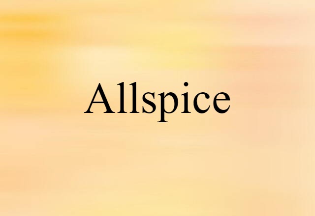 allspice