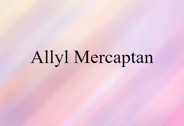 allyl mercaptan