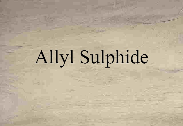 allyl sulphide