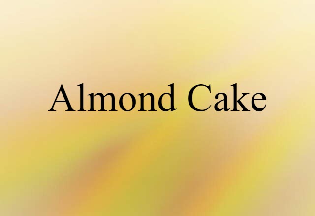 almond cake