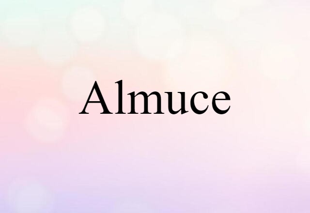 Almuce (noun) Definition, Meaning & Examples