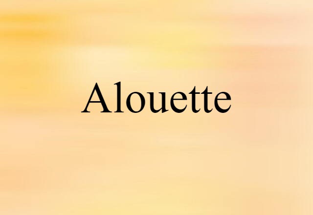 alouette