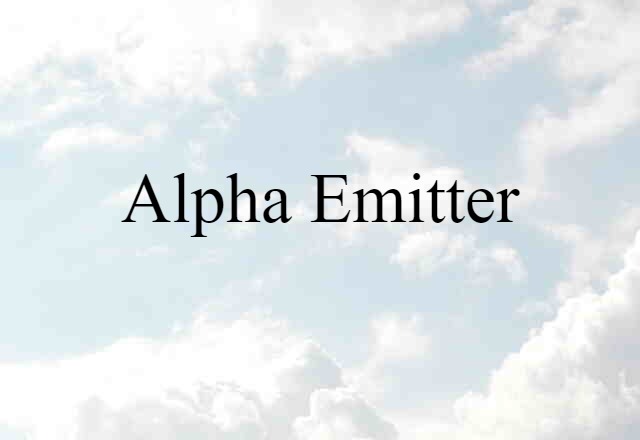 alpha emitter