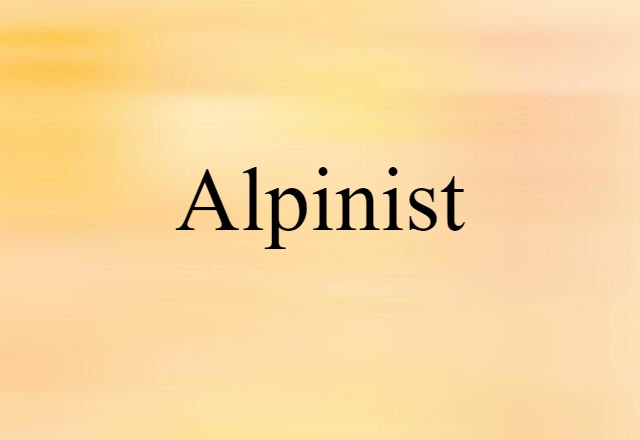 alpinist