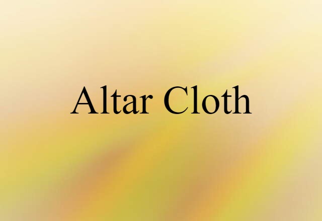 altar cloth