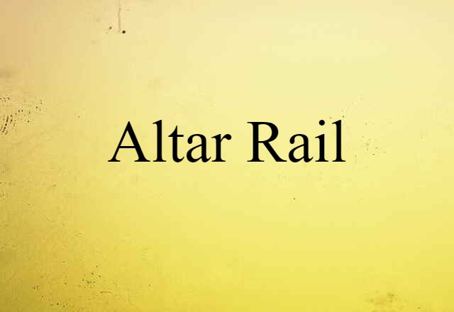 altar rail