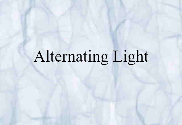 alternating light