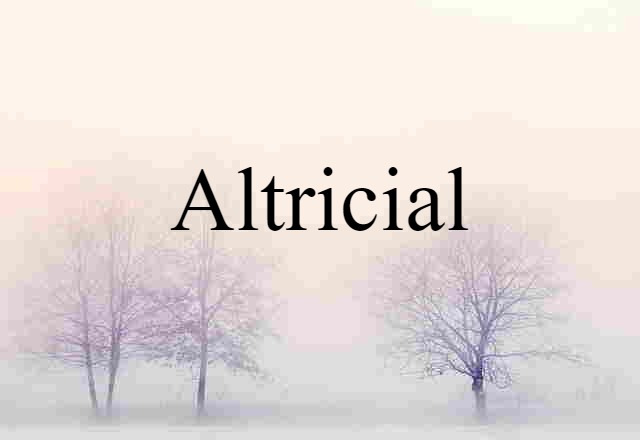 altricial