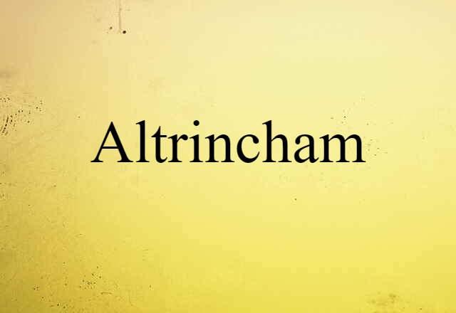 Altrincham (noun) Definition, Meaning & Examples