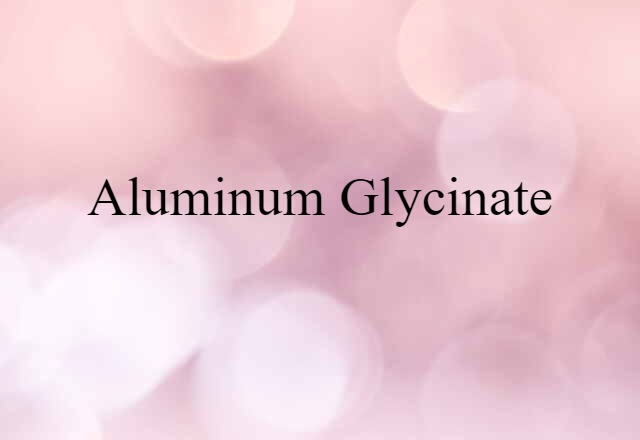 aluminum glycinate