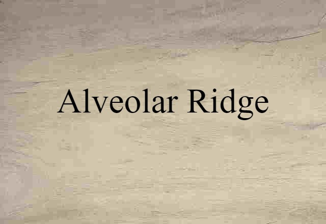 alveolar ridge