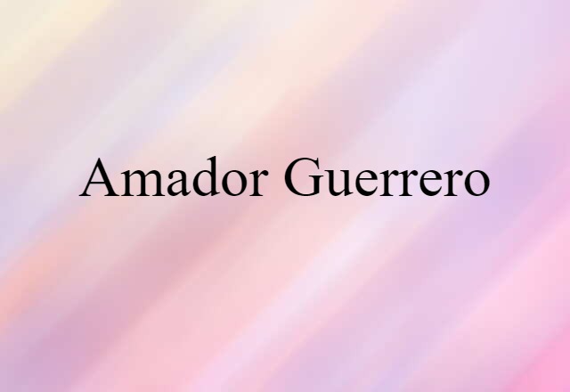 Amador Guerrero