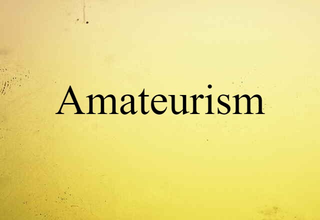 amateurism