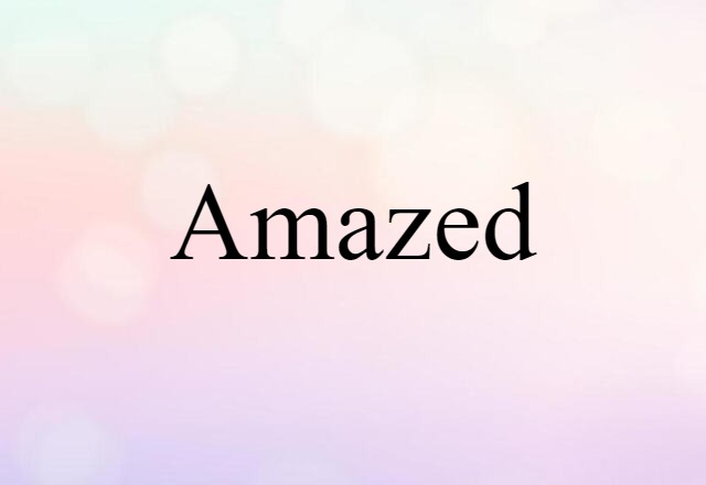 Amazed (noun) Definition, Meaning & Examples