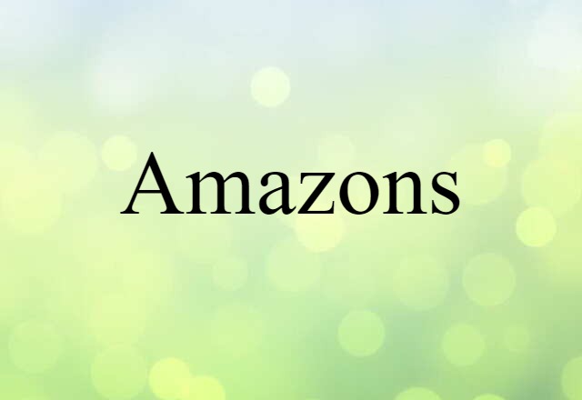 Amazons (noun) Definition, Meaning & Examples