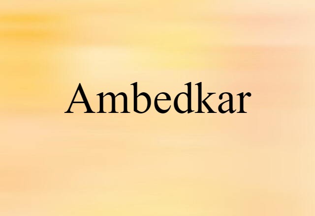 Ambedkar