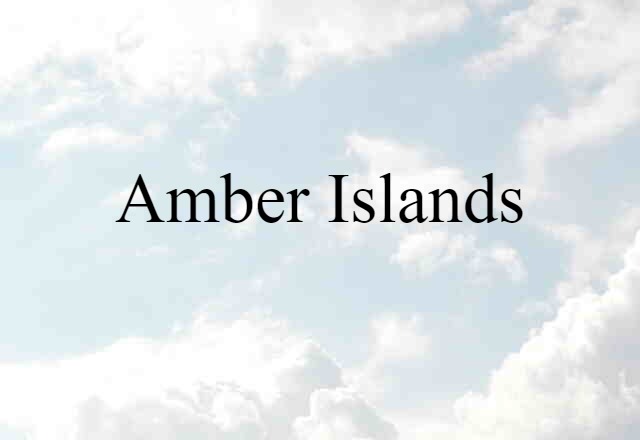 Amber Islands (noun) Definition, Meaning & Examples