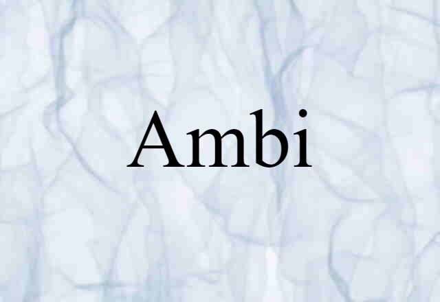 Ambi- (noun) Definition, Meaning & Examples