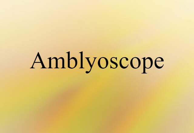 amblyoscope