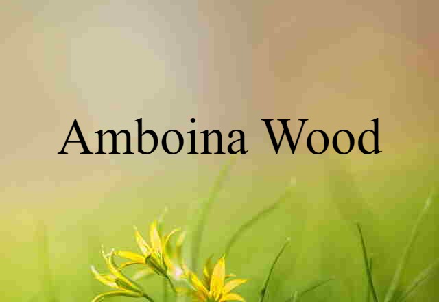 Amboina wood