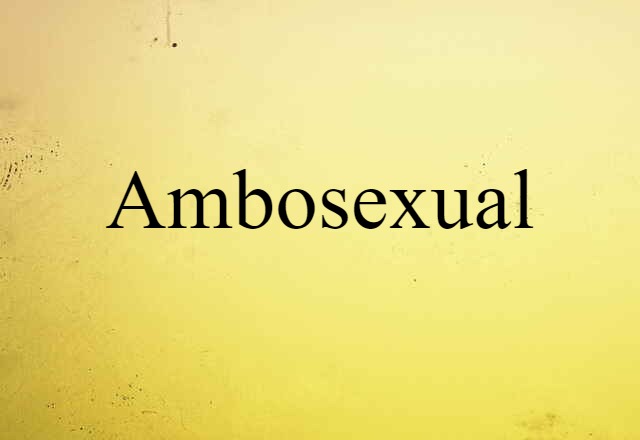 ambosexual