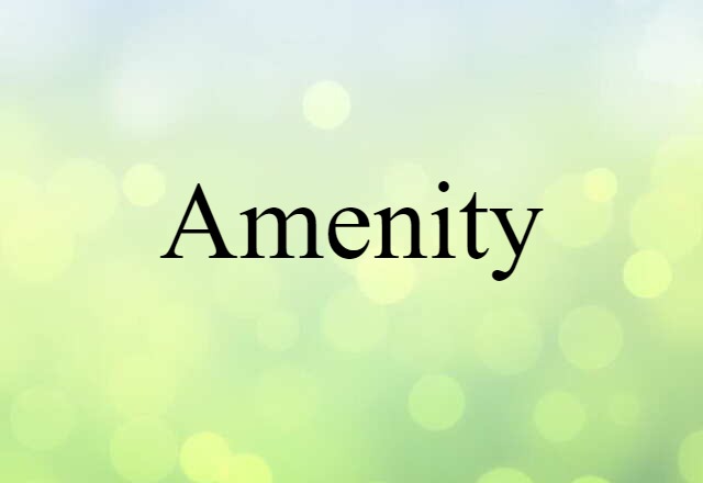 amenity