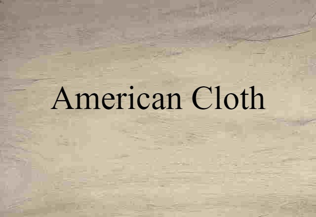 American cloth