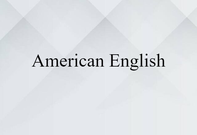 American English