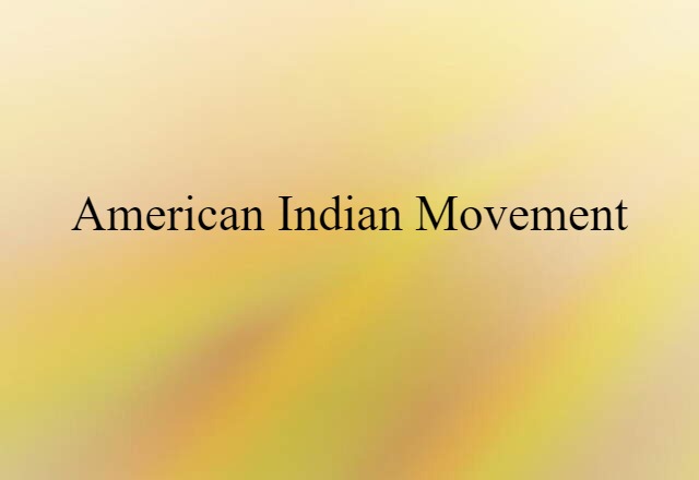 American Indian Movement