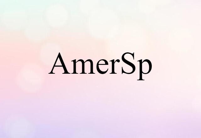 AmerSp (noun) Definition, Meaning & Examples