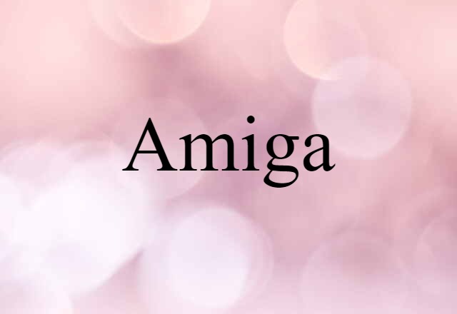 Amiga (noun) Definition, Meaning & Examples