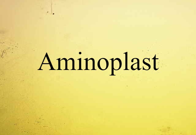 Aminoplast (noun) Definition, Meaning & Examples