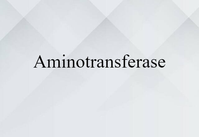 aminotransferase