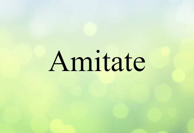 Amitate (noun) Definition, Meaning & Examples