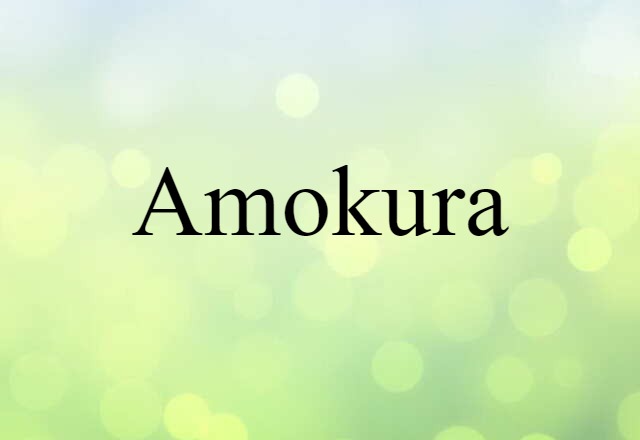 Amokura (noun) Definition, Meaning & Examples