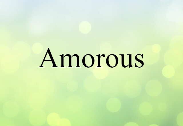 Amorous (noun) Definition, Meaning & Examples