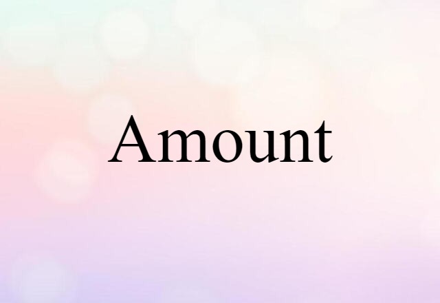 amount