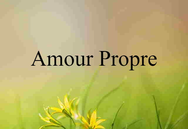 amour-propre